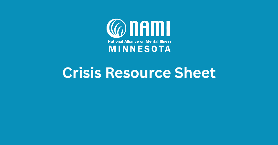 Crisis Resource Sheet